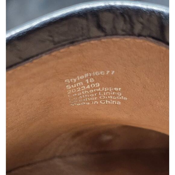 Madewell The Brady Lowcut Bootie Black Leather Ankle Boot Heel Pointed Toe 7 - Picture 9 of 10